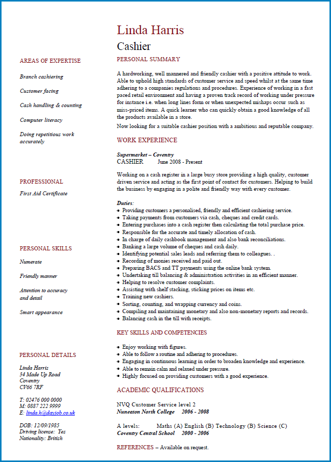 Customer Service Resume Template